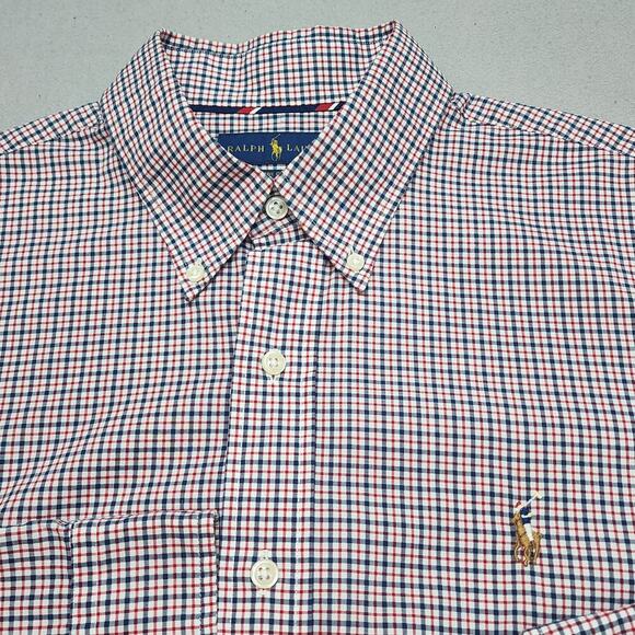 Ralph‎ Lauren Men's 100% Cotton Stretch Button Up Shirt Sz L - Picture 5 of 6